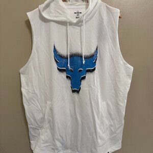 Under Armour Project Rock Fleece Payoff Sleeveless Hoodie Men's 2XL 1383302-100